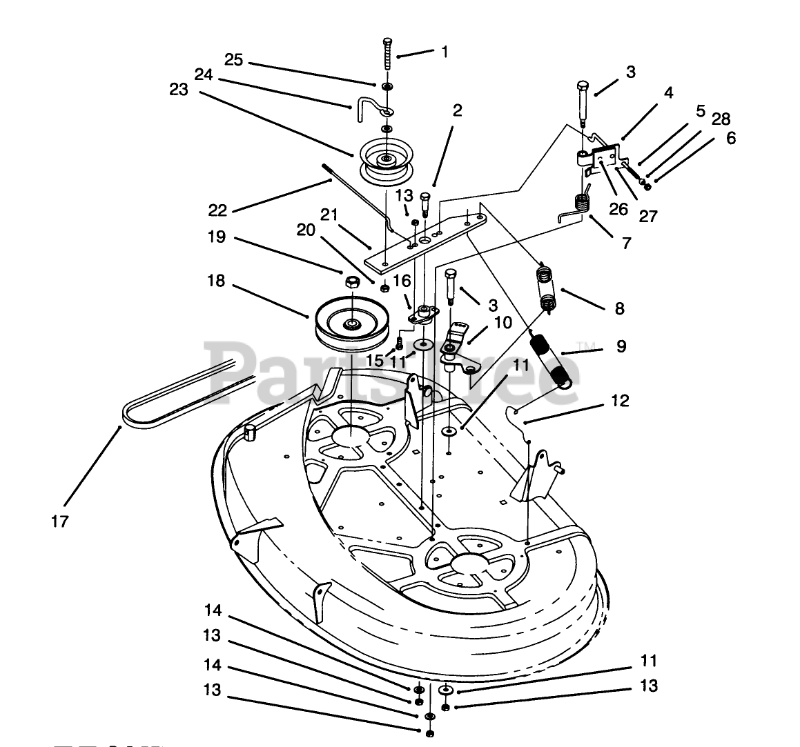 Toro 71191 (13-38 HXL) - Toro Lawn Tractor (SN: 049000001 - 049999999 ...