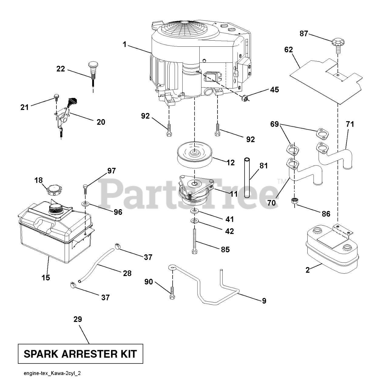 Husqvarna LTH 1742 (960410067-03) - Husqvarna 42