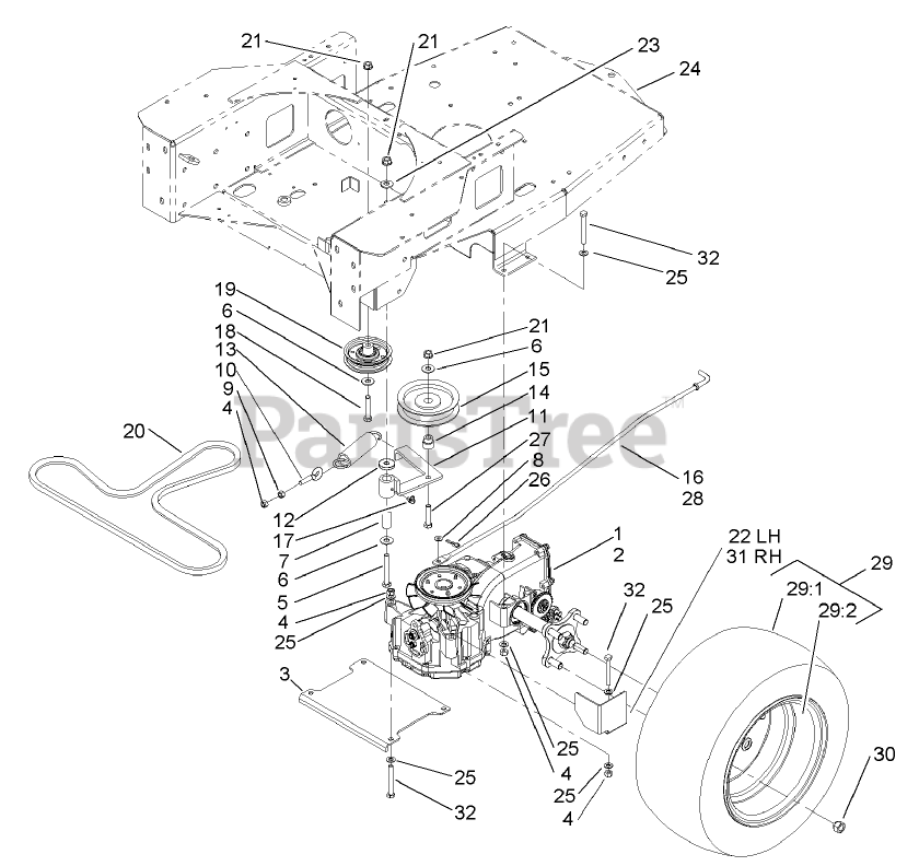 Toro 74701 (17-52 ZX) - Toro TimeCutter Zero-Turn Mower (SN: 230000001 ...