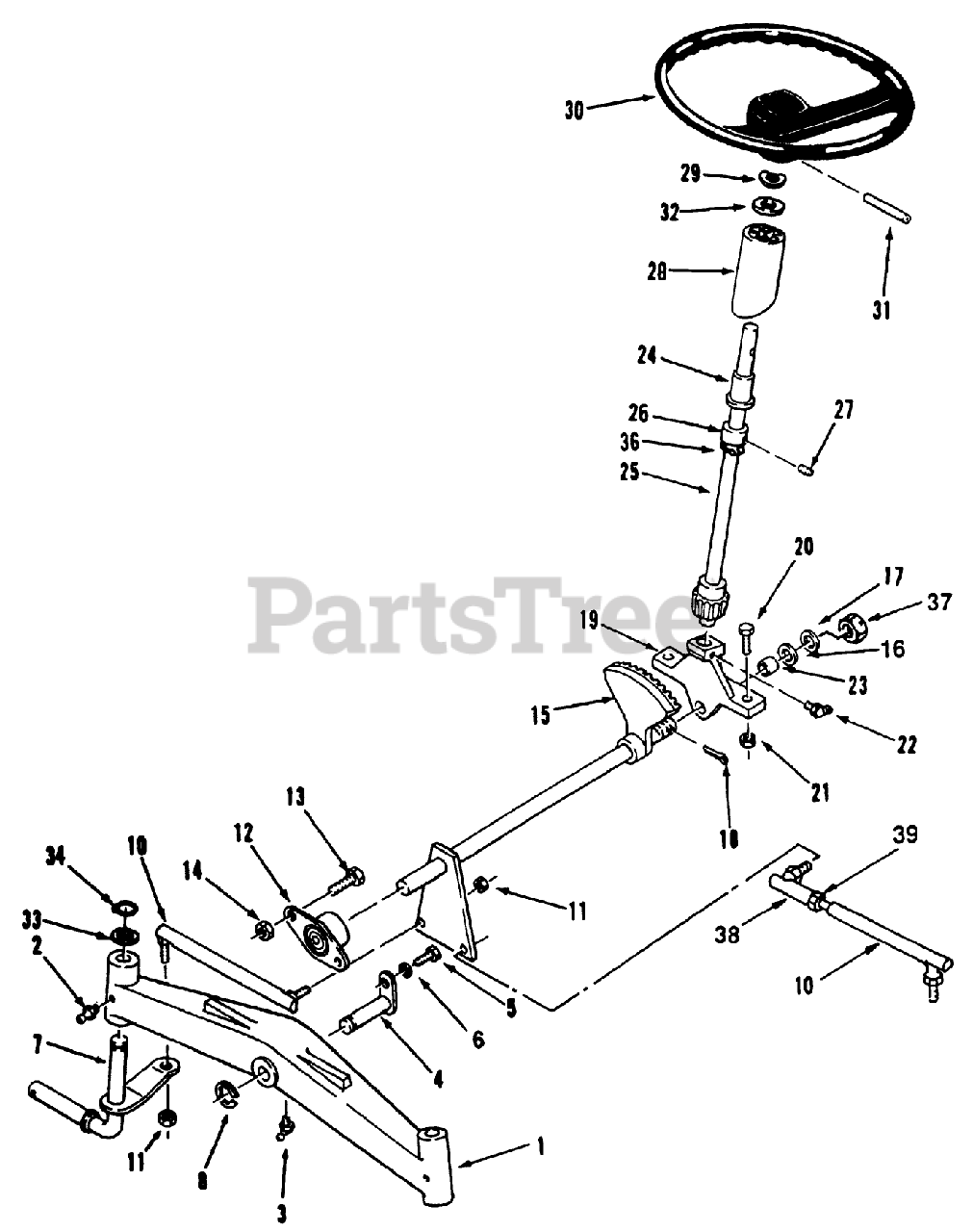 Toro 31-12K804 (312-8) - Toro Garden Tractor (SN: 020000001 - 029999999 ...