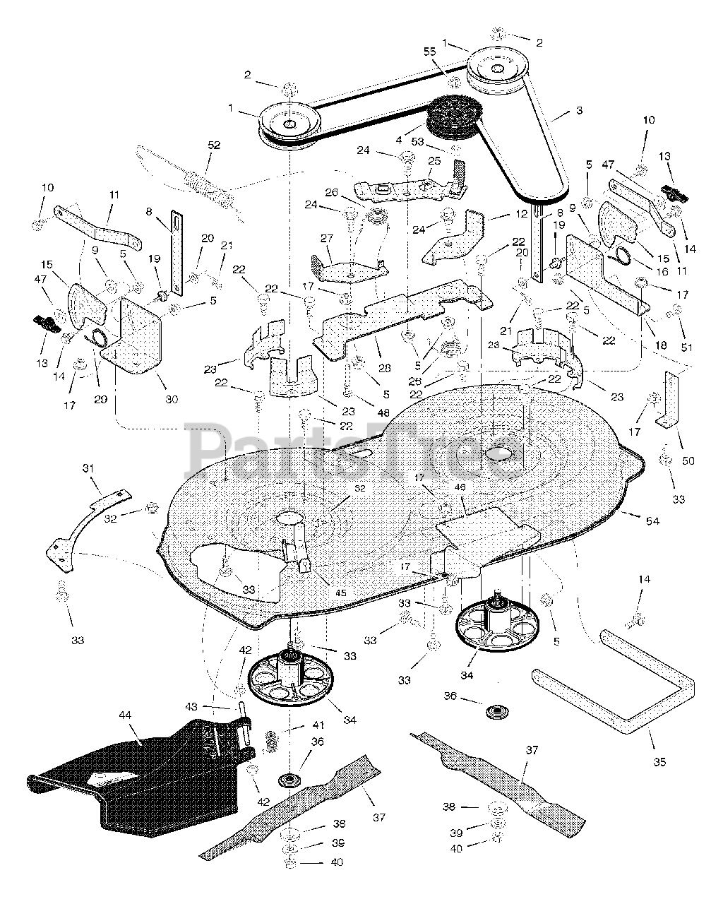 Murray 385016x78a Murray 38 Lawn Tractor 2004 Mower Housing Parts Lookup With Diagrams Partstree