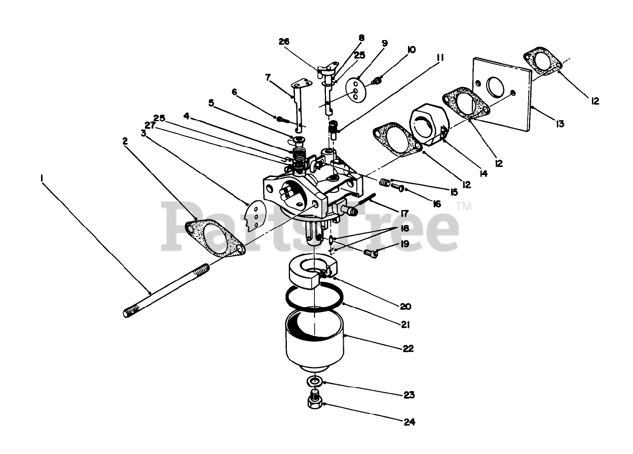 Toro 22041 - Toro Walk-Behind Mower (SN: 010000001 - 019999999) (1991 ...