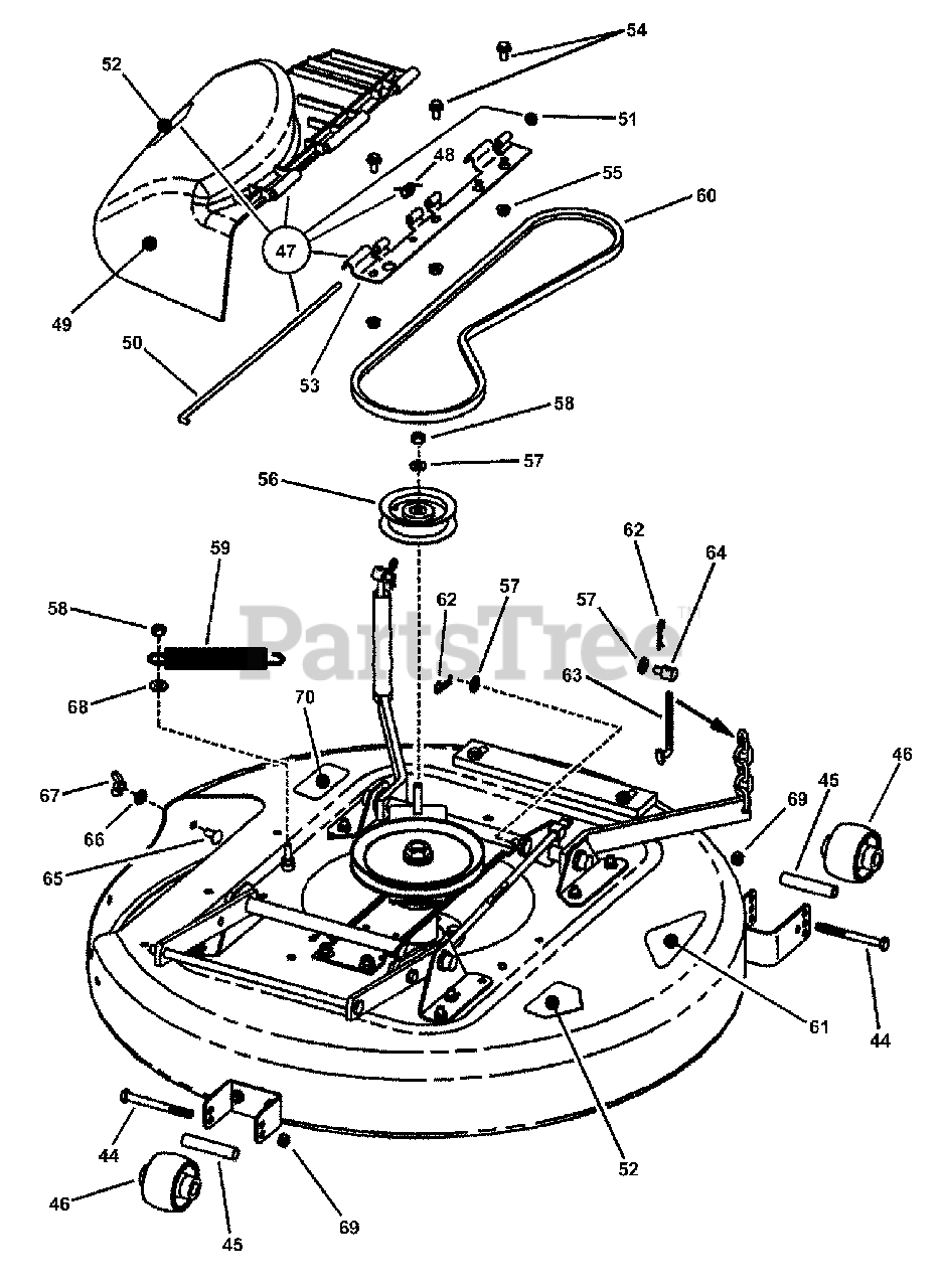 Snapper 33 Inch Deck Belt Diagram