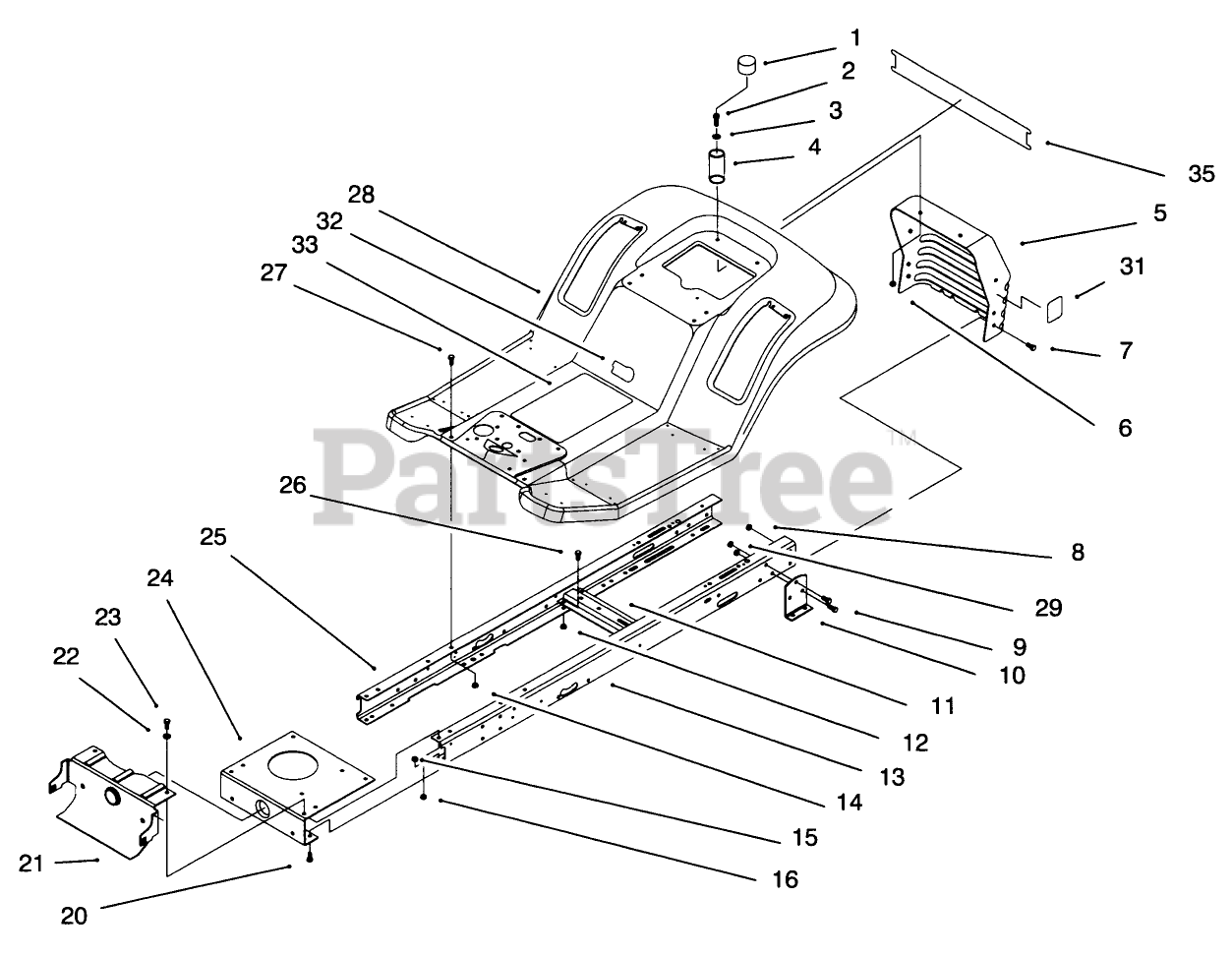 Toro 71193 (14-38 HXL) - Toro Lawn Tractor (SN: 069000001 - 069999999 ...