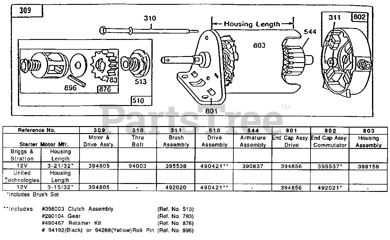 Briggs & Stratton 190412-3123-01 - Briggs & Stratton Horizontal Engine ...