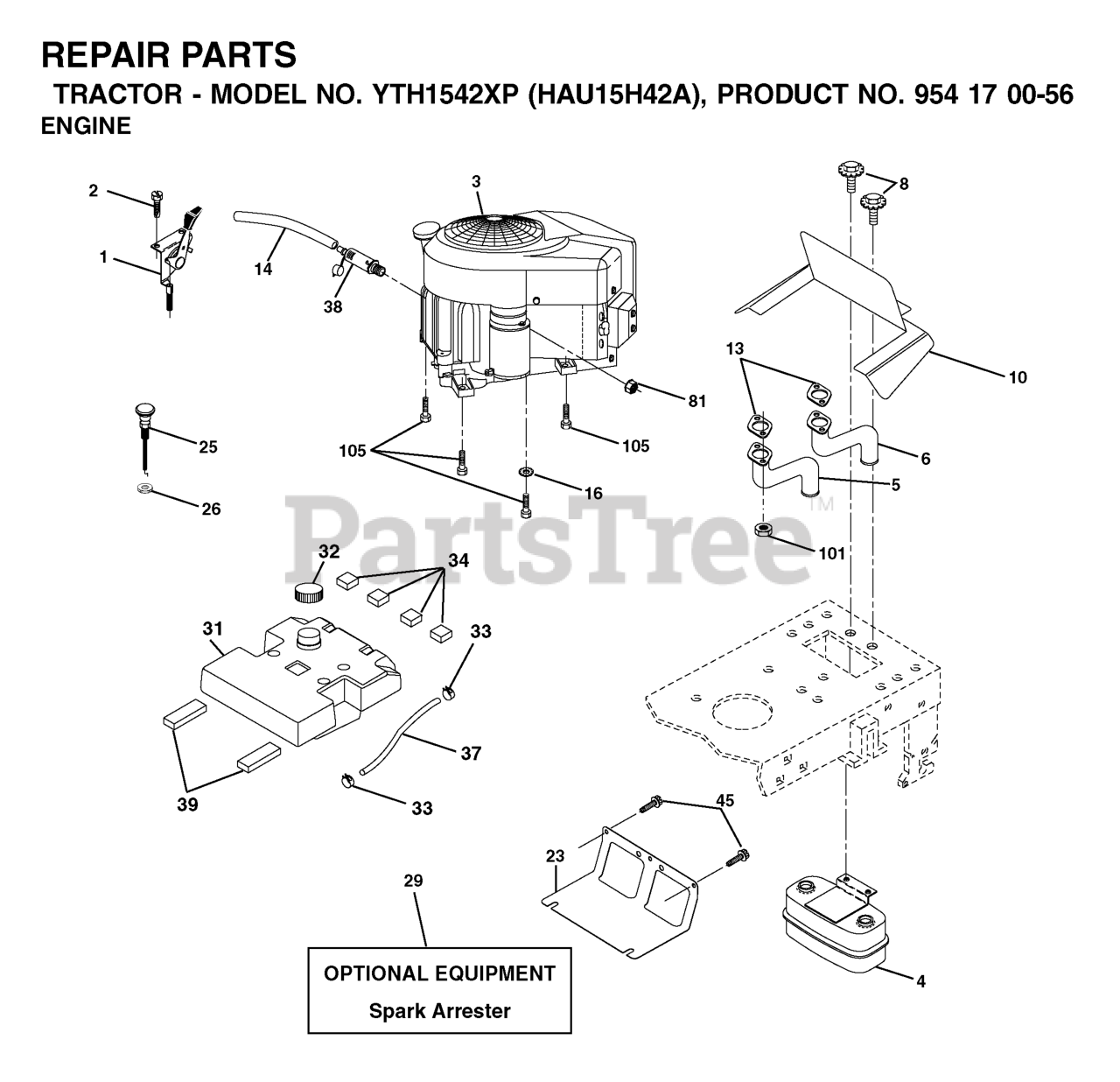 Husqvarna Yth 1542 Xp (954170056-a) - Husqvarna 42