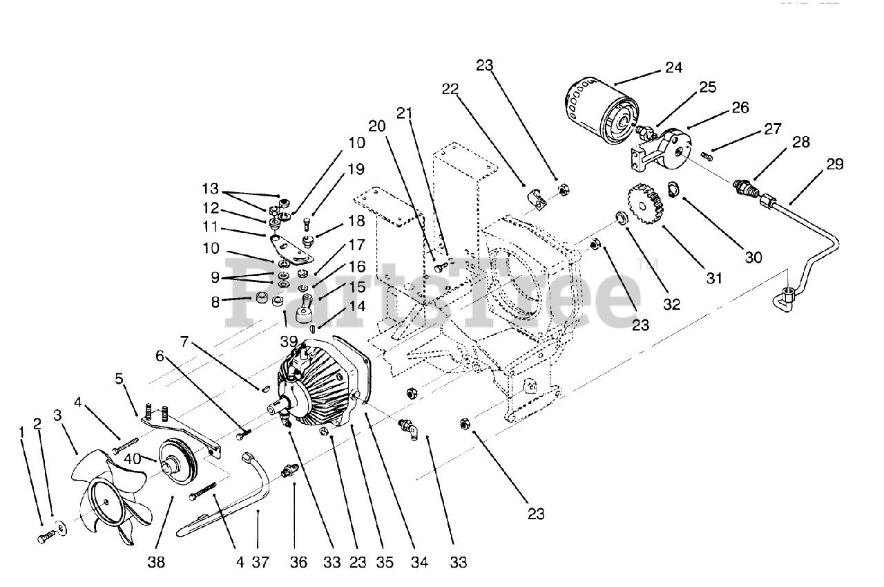 Toro 73501 (520-H) - Toro Garden Tractor (SN: 059000412 - 059002868 ...