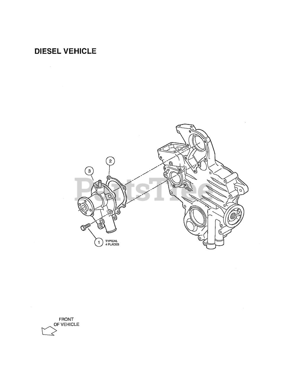 Husqvarna HUV 4420 D Husqvarna 4x4 Utility Vehicle, Diesel (200502) WATER PUMP Parts Lookup