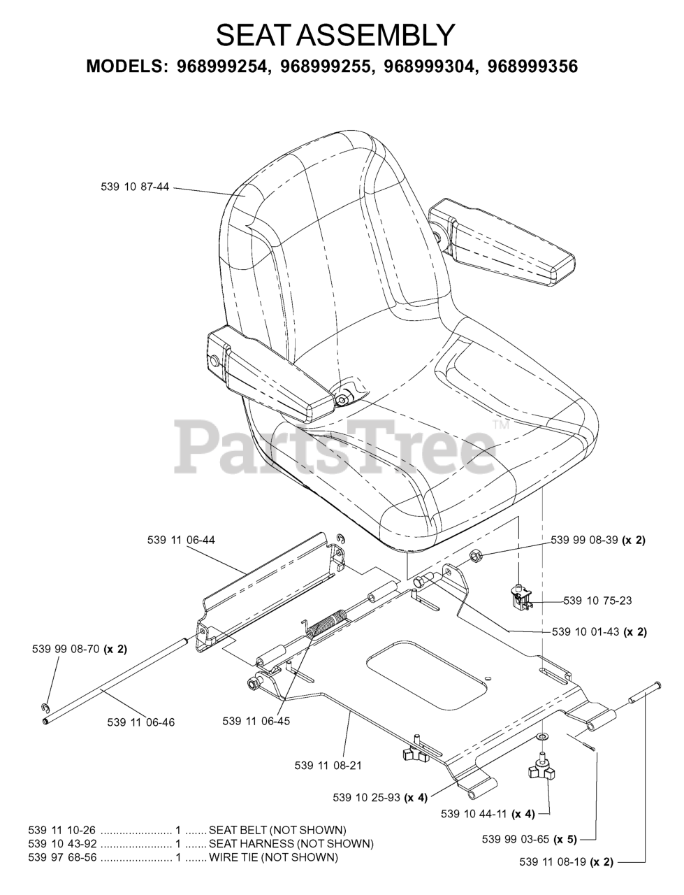 Husqvarna Iz 5225 968999375 Husqvarna 52 Zero Turn Mower 2005 12 Seat Parts Lookup With 4581