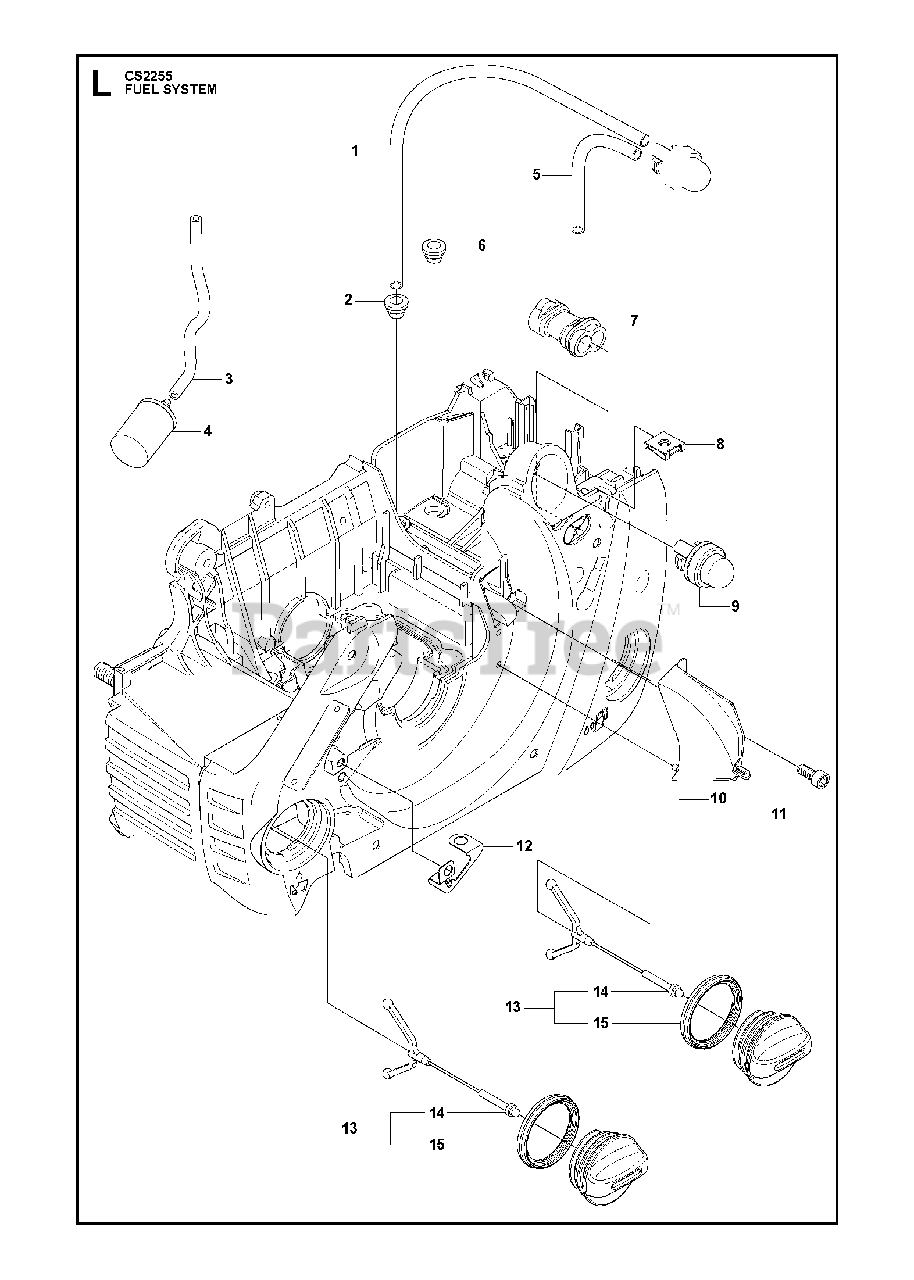 Jonsered CS 2255 Jonsered Chainsaw (200903) FUEL SYSTEM Parts Lookup