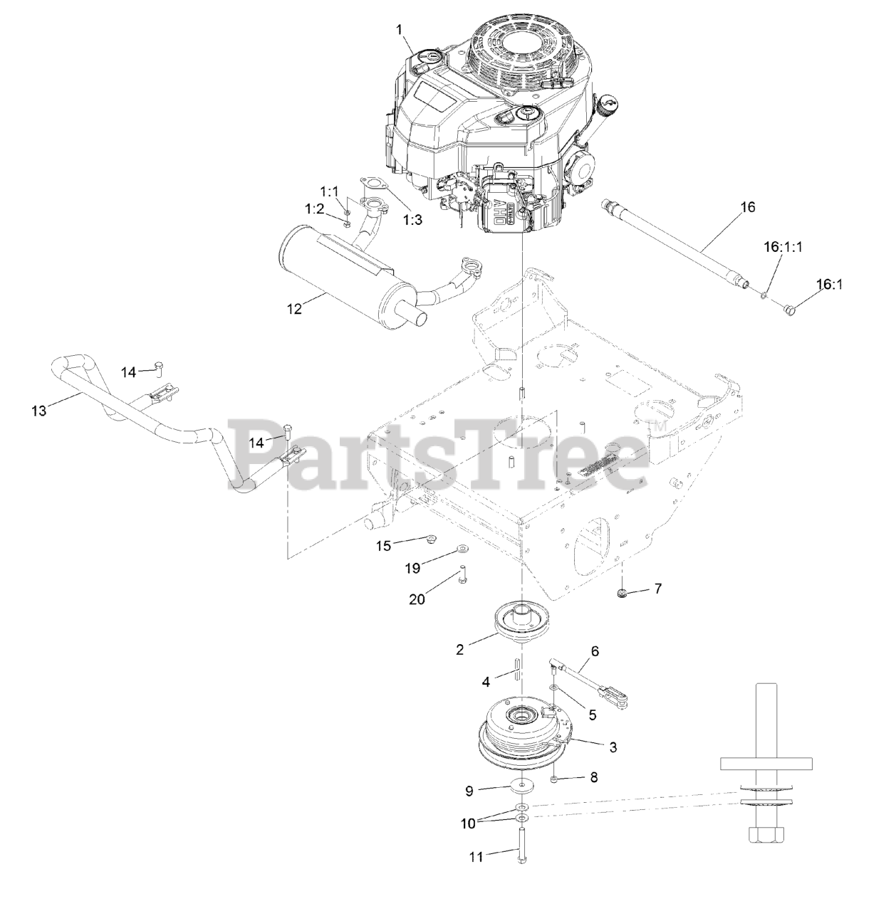 Exmark TTS481CKA36300 - Exmark 36