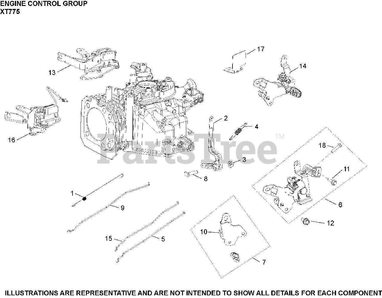 Kohler XT775-3085 - Kohler XT Series Engine, Basic Version, 7.75 ft-lbs ...