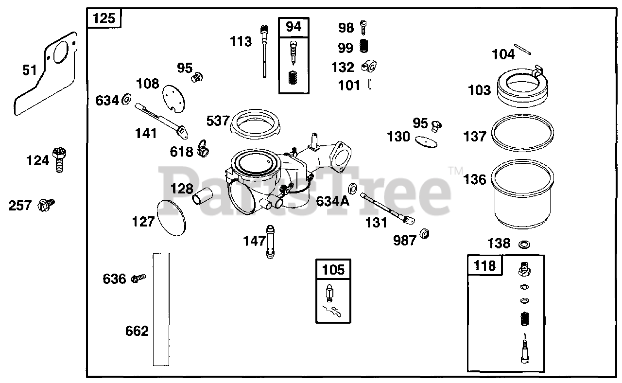 Briggs & Stratton 252707-0132-XX - Briggs & Stratton Vertical Engine ...