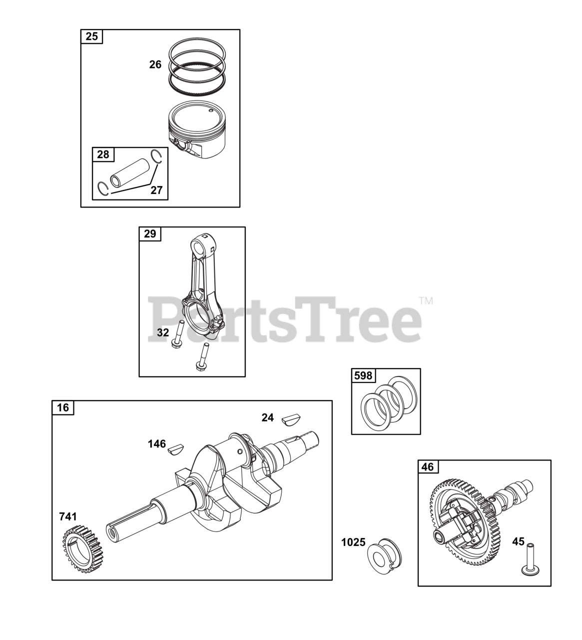 Briggs & Stratton 386447-0244-G1 - Briggs & Stratton Horizontal Engine ...