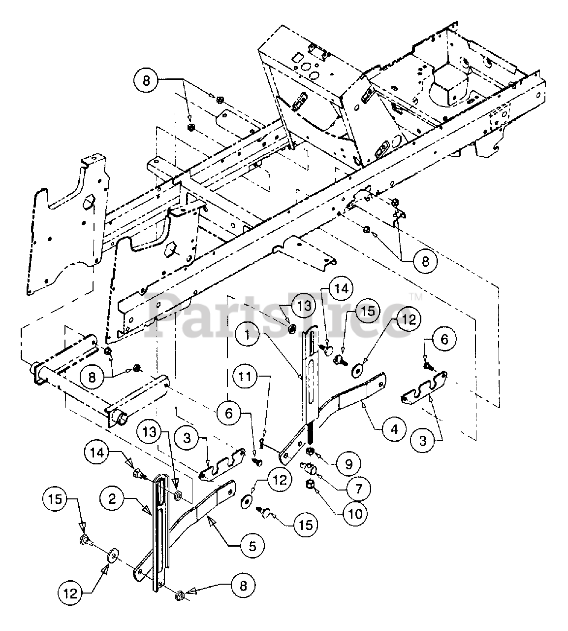 Cub Cadet 2176 (13A-274G100) - Cub Cadet Garden Tractor Implement Lift ...