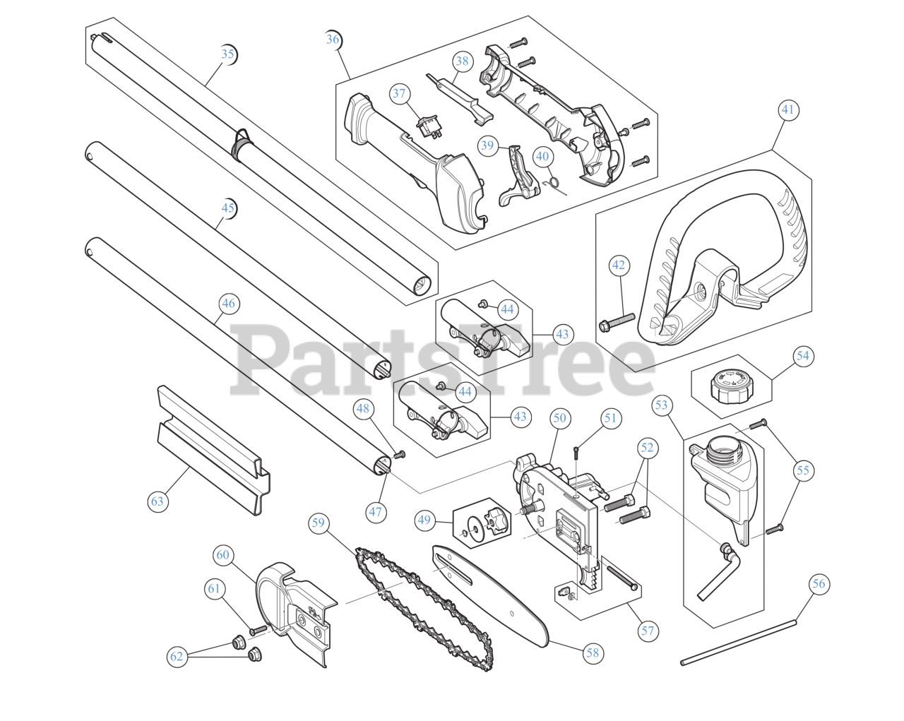 Craftsman P 210 (CMXGJAMD25PS) (41BD25PS793) Craftsman Pole Saw