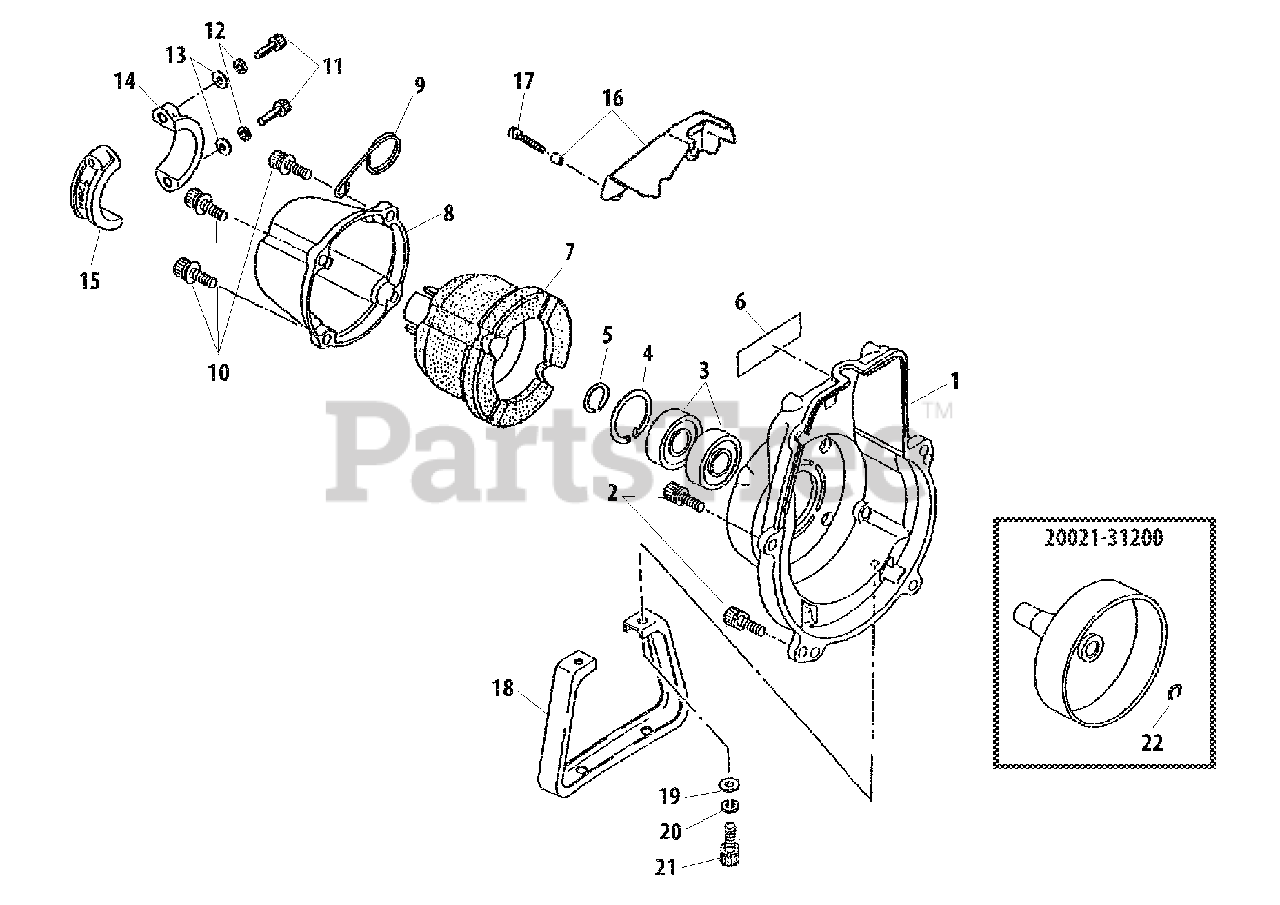 Shindaiwa B 450 Shindaiwa Brush Cutter Original Version Fan Cover Parts Lookup With Diagrams 1566