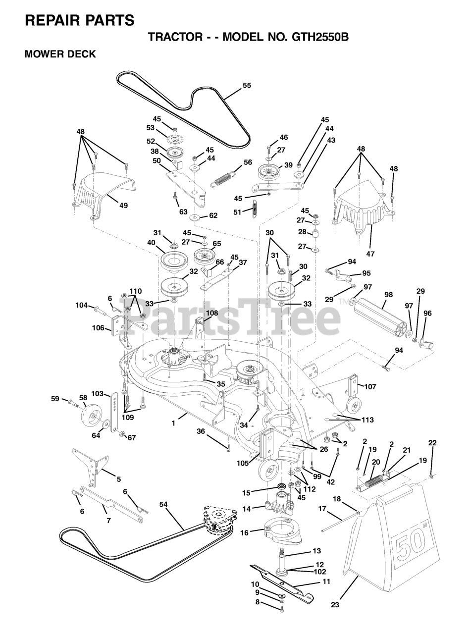 Husqvarna GTH 2550 (954567109) - Husqvarna 50