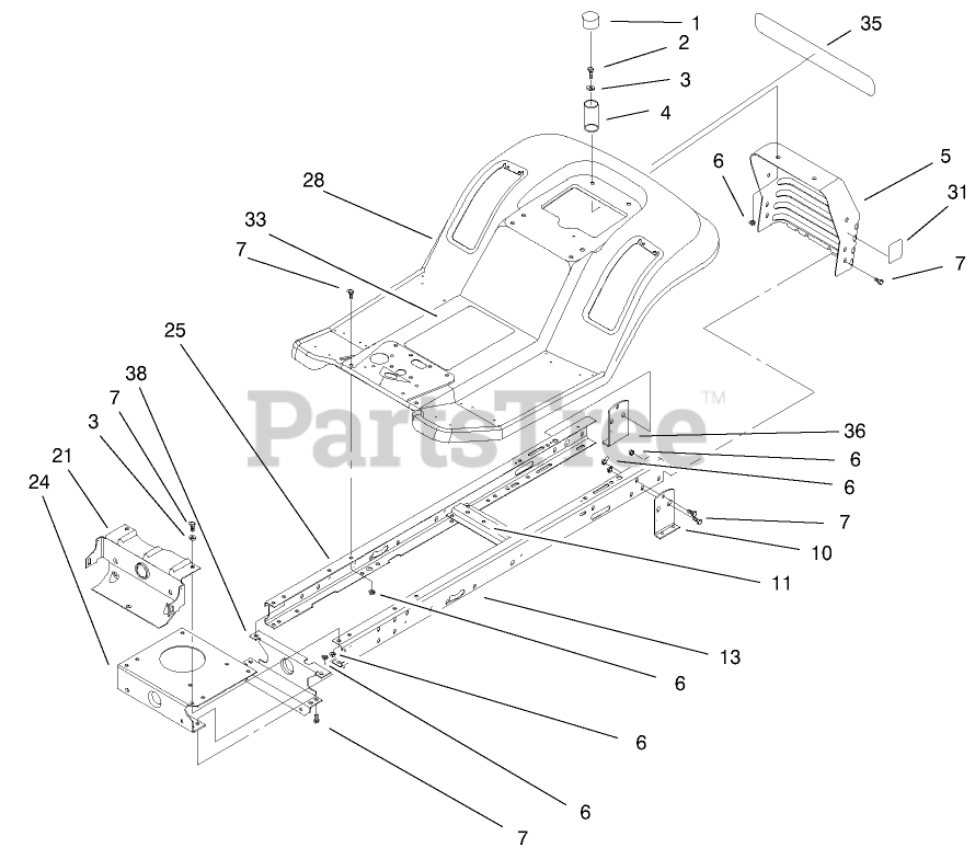 Toro 71212 (17-44 HXL) - Toro Lawn Tractor (SN: 200000001 - 200999999 ...