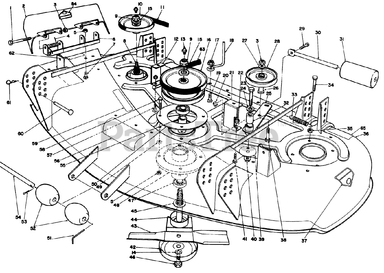 Toro 30144 Toro 44" SideDischarge Mower Deck (SN 000000001