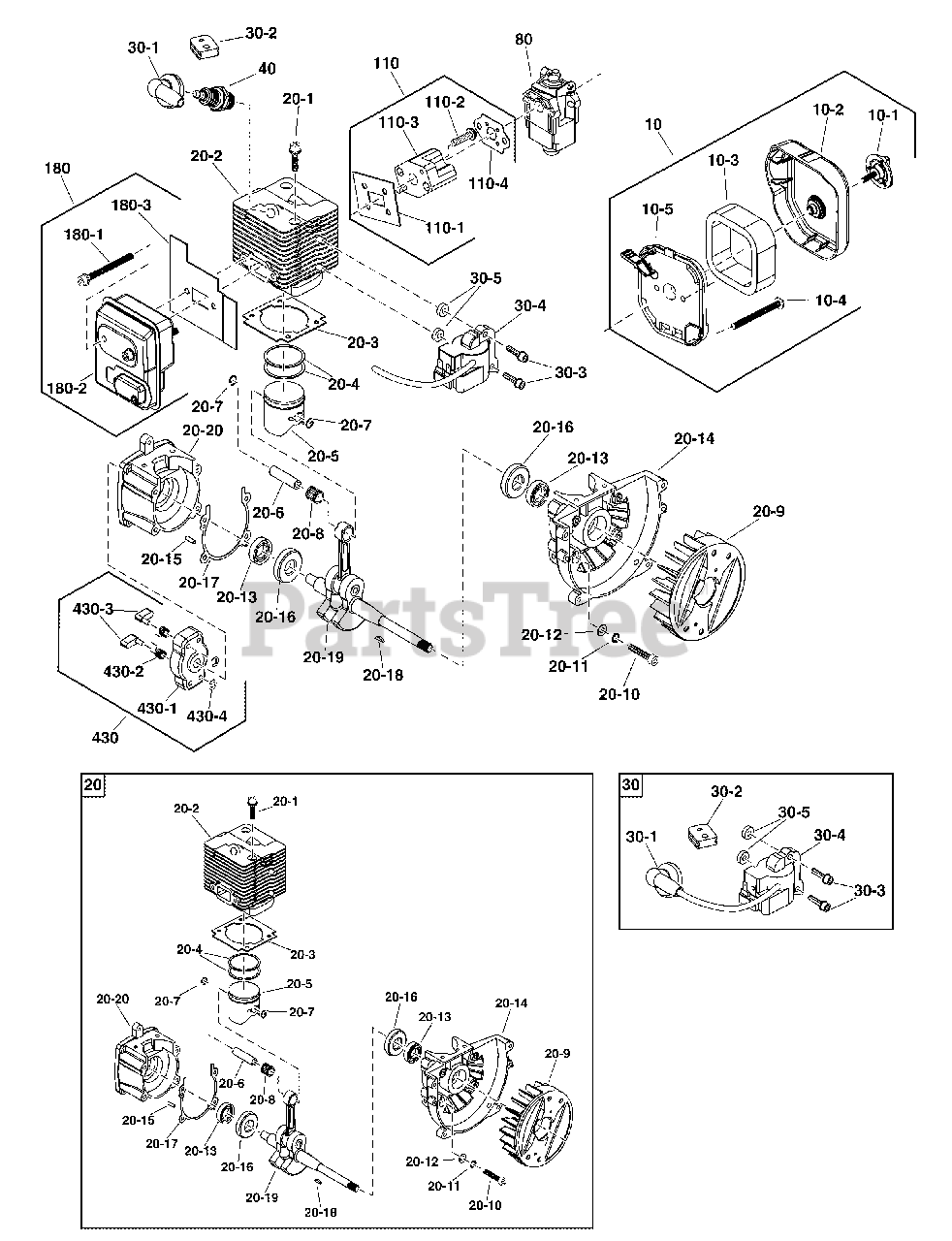 Murray Select 25cc/210 Blower/vac Parts