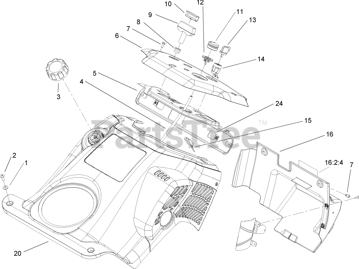 Toro 38515 (ccr 2450) - Toro Gts Snow Thrower (sn: 250000001 