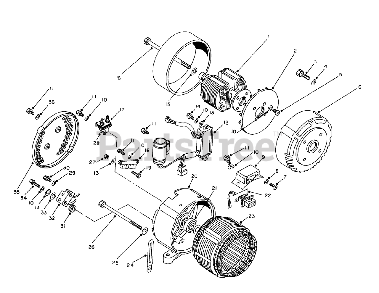 Toro 62027 (T 2500 D) Toro Generator (SN 004000001 004999999