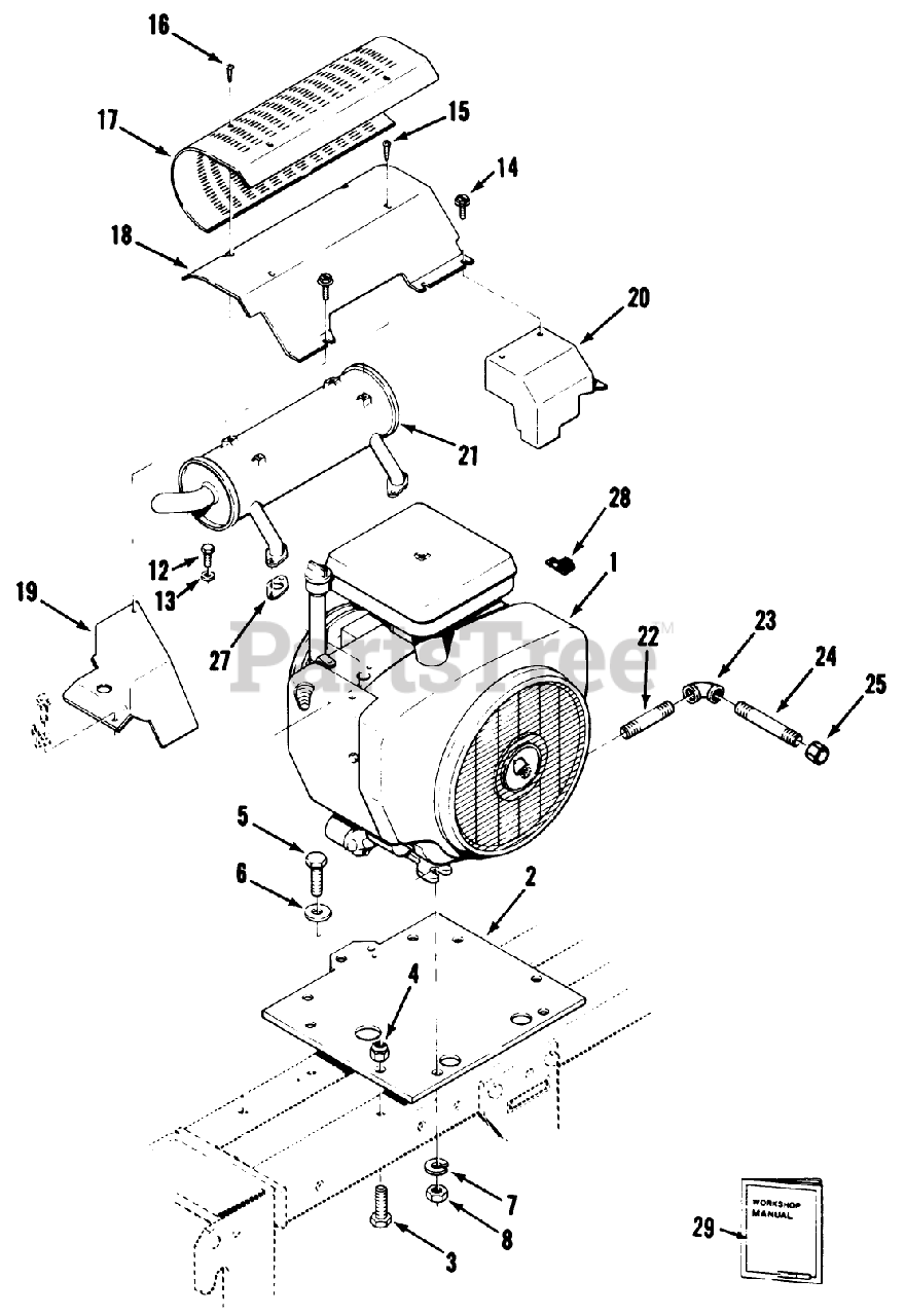 Toro 41-20OE02 (520-H) - Toro Garden Tractor (SN: 010000001 - 019999999 ...