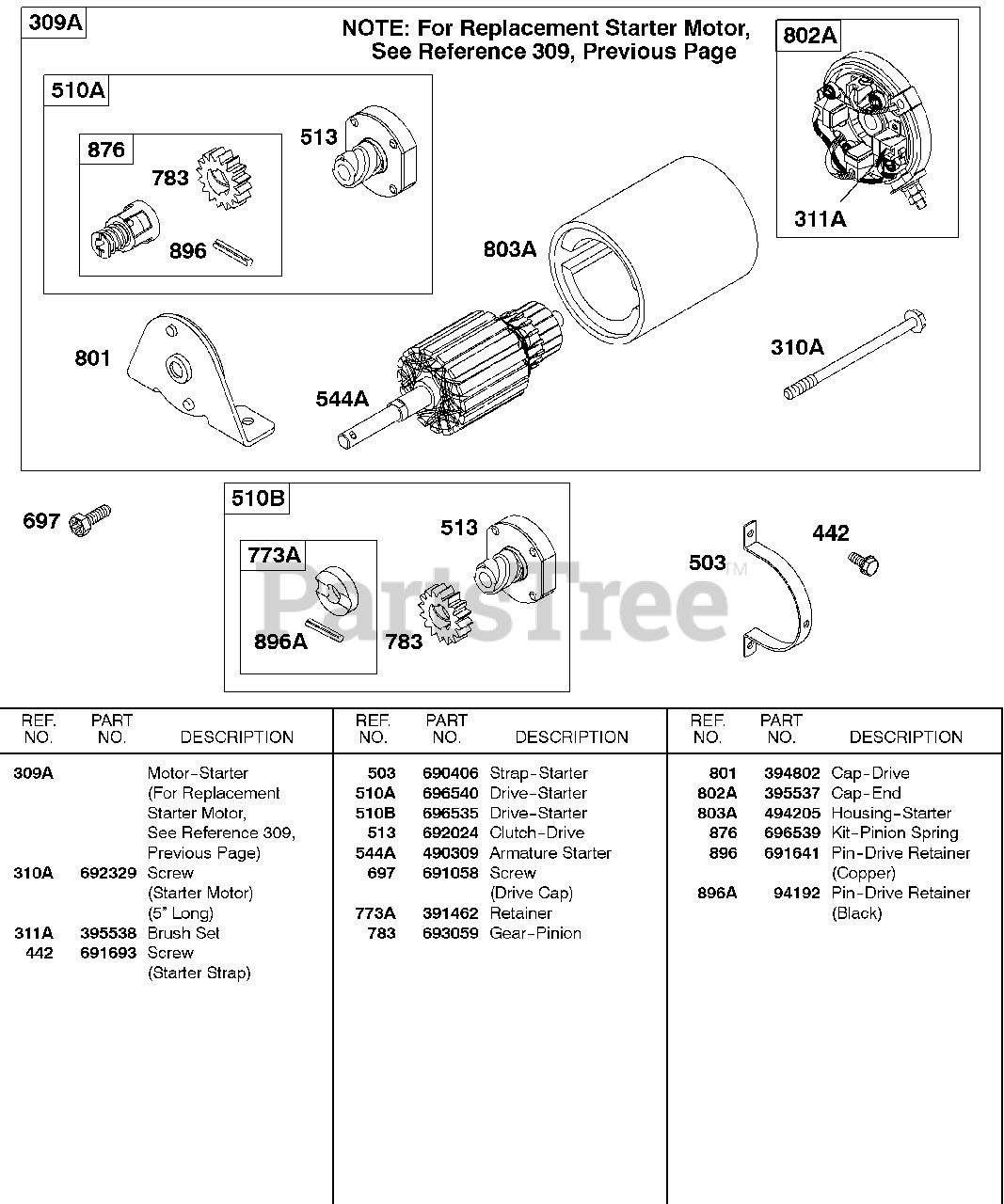 Briggs & Stratton 326431-0136-XX - Briggs & Stratton Horizontal Engine ...