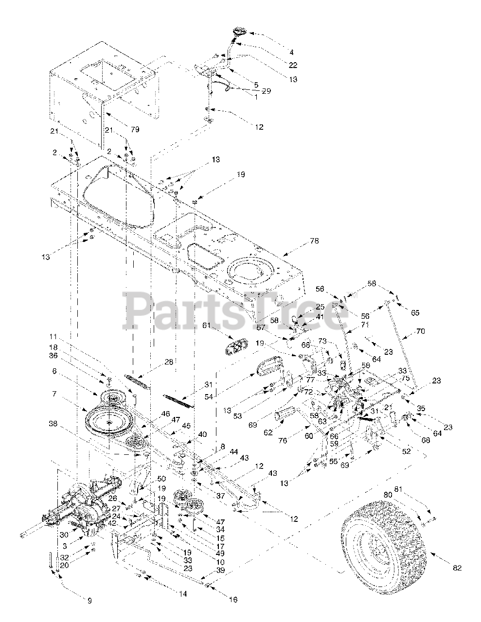 Cub Cadet 1600 13ae608g101 Cub Cadet Garden Tractor Drive System Parts Lookup With Diagrams