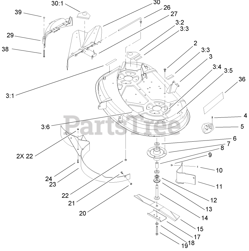 Toro 71227 (16-38 HXL) - Toro Lawn Tractor (SN: 240000001 - 240999999 ...