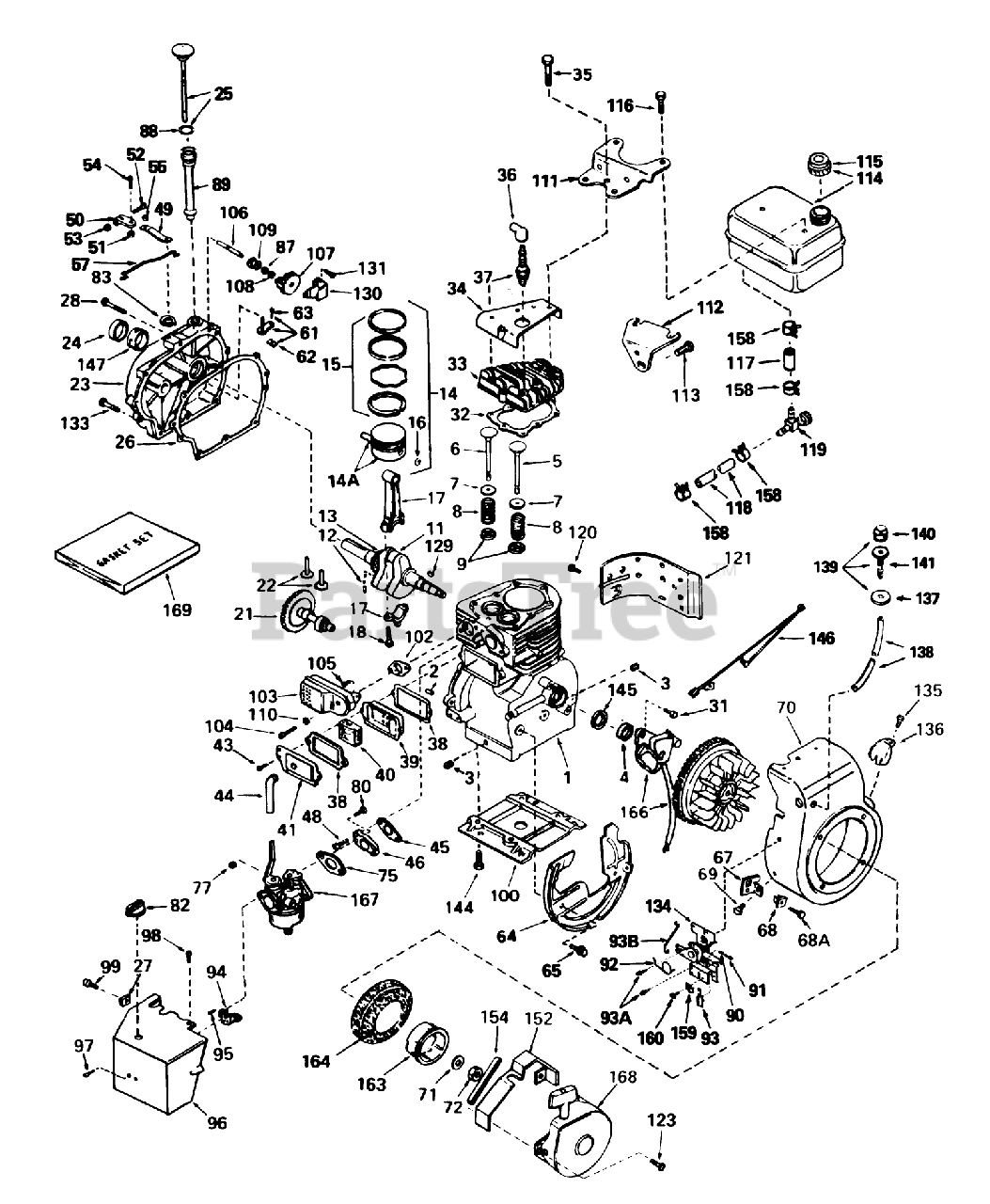 Toro 38040 (524) - Toro Snow Thrower (SN: 001000001 - 001999999) (1981 ...