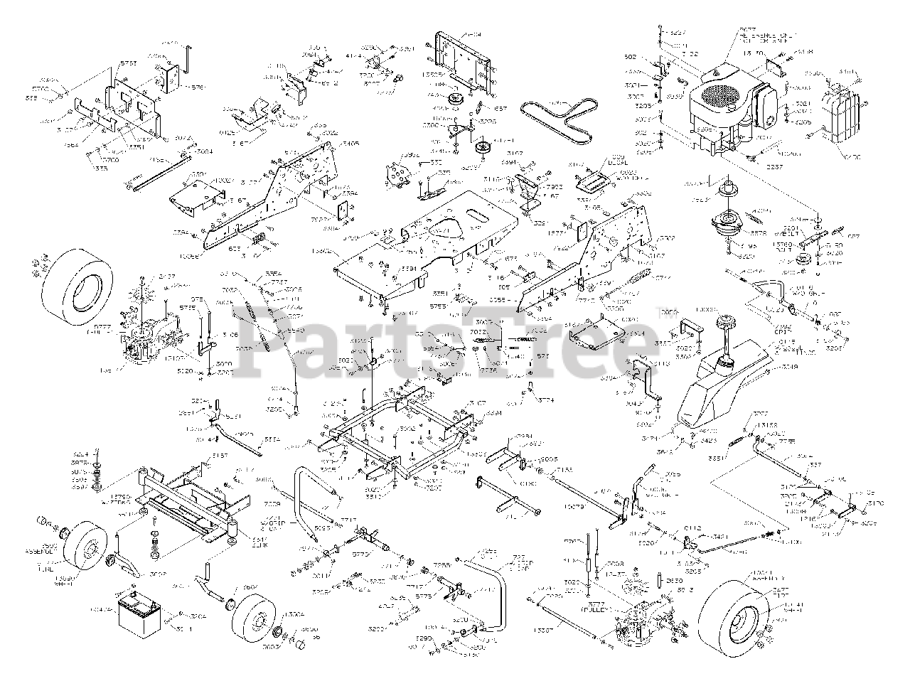 Dixon 4515B - Dixon Zero-Turn Mower (2004) CHASSIS Parts Lookup with ...