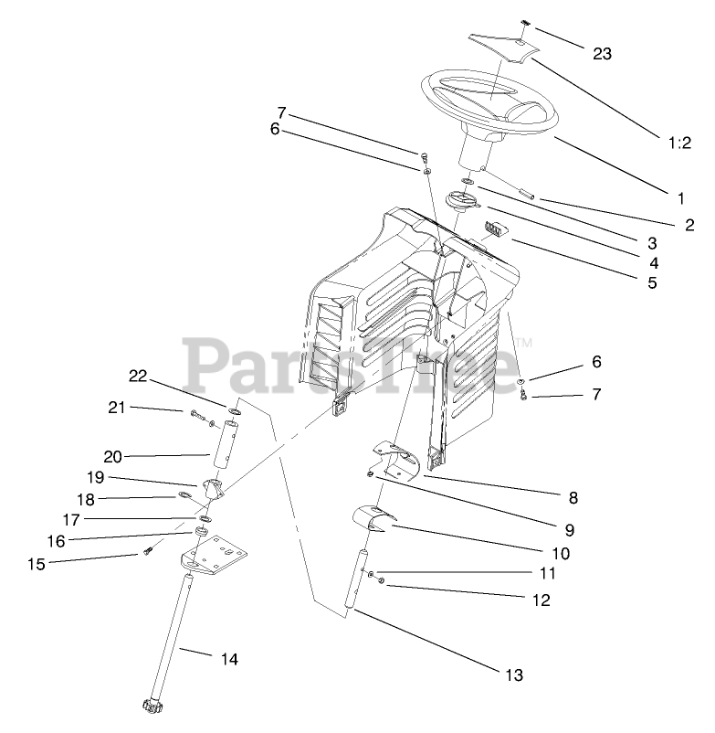 Toro 71196 (16-44 HXL) - Toro Lawn Tractor (SN: 089000001 - 089999999 ...