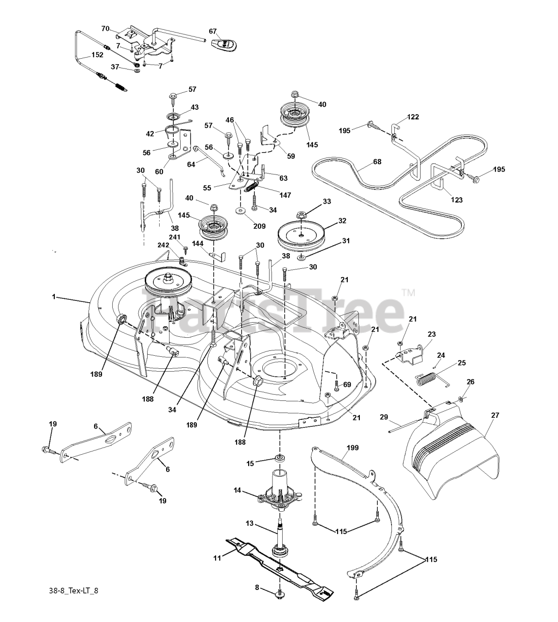 Husqvarna LTH 2038 (960410171-00) - Husqvarna 38