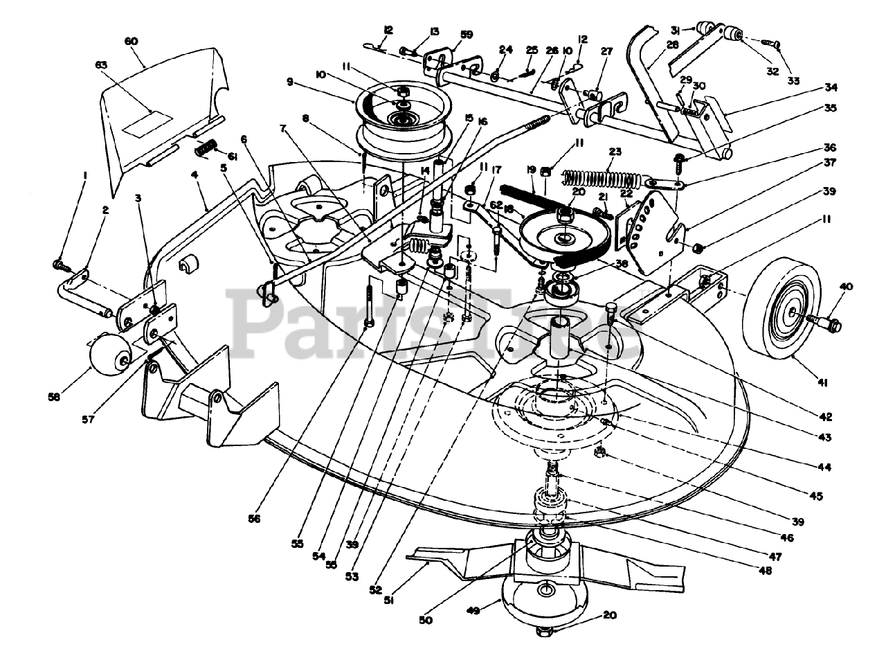 Toro R5 38sl01 Toro 38 Recycler Mower Deck Sn 010000001