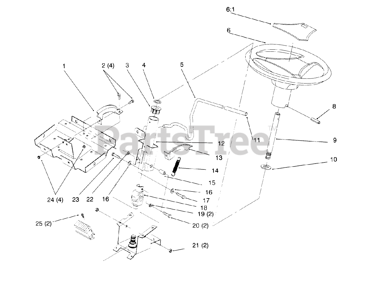 Toro 72042 (264-6) - Toro Yard Tractor (SN: 059000001 - 059000796 ...