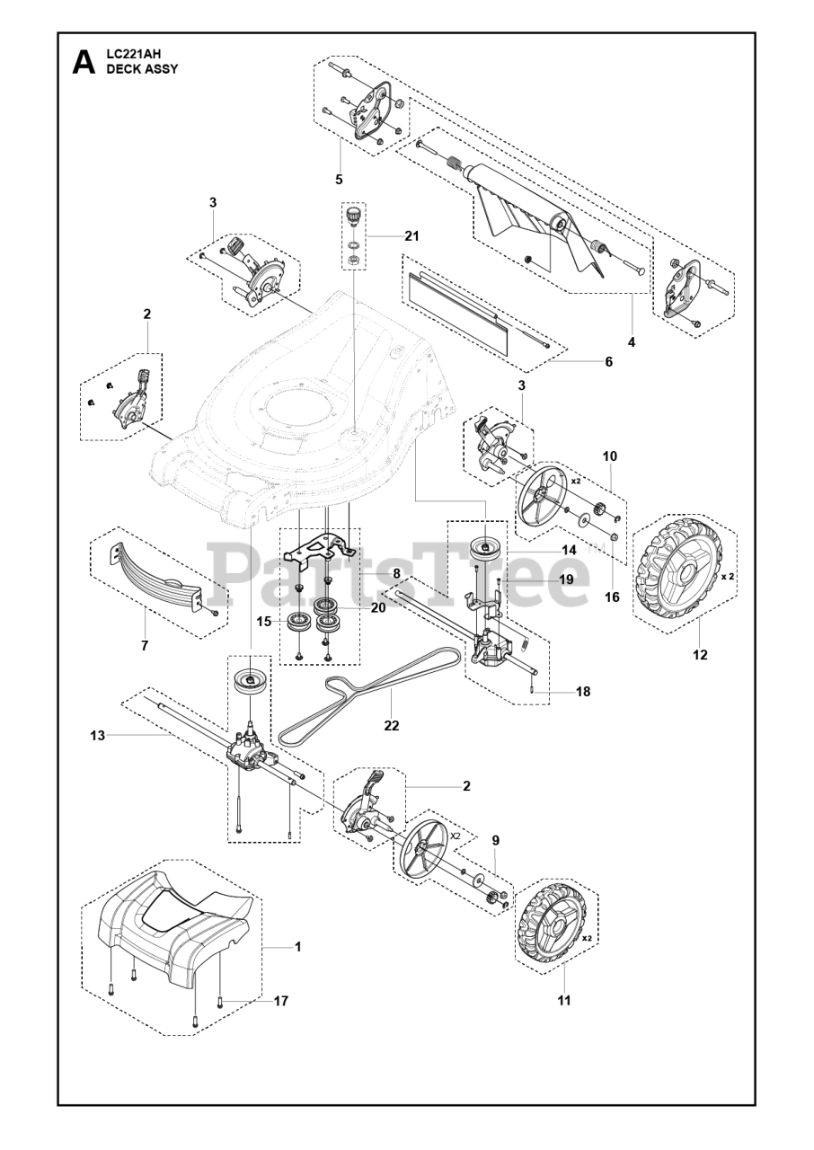 Husqvarna LC 221 AH Husqvarna 21" WalkBehind Mower (Original) MOWER