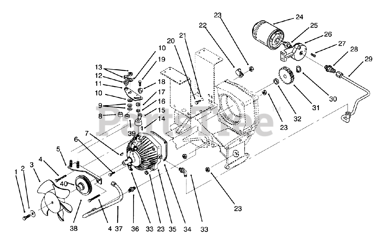 Toro 73401 (314-H) - Toro Garden Tractor (SN: 059000001 - 059000260 ...