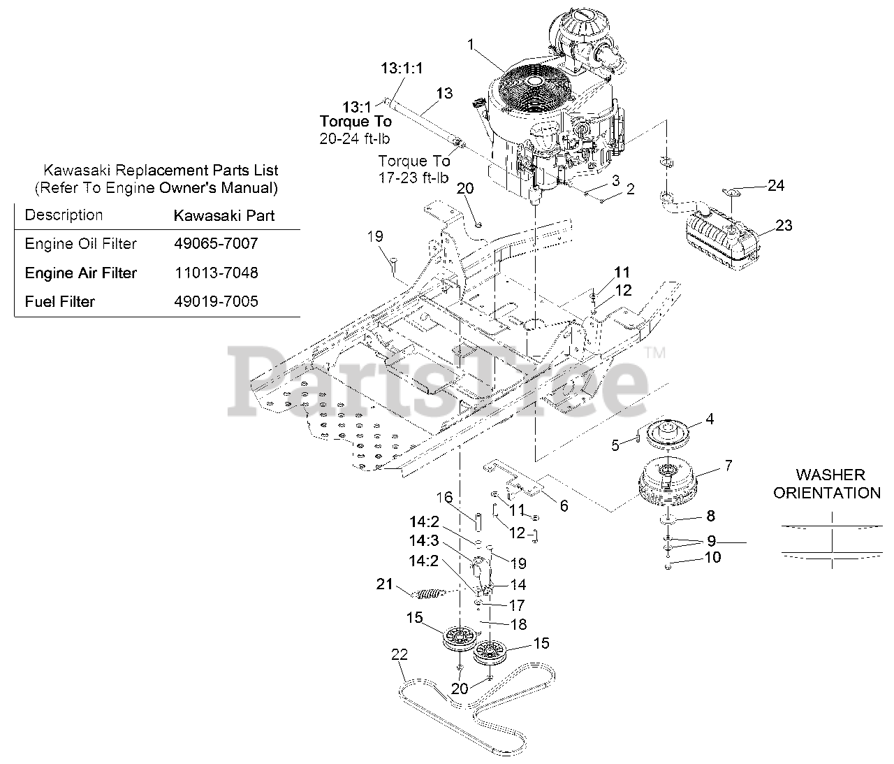 Exmark PNS600KA443 - Exmark 44