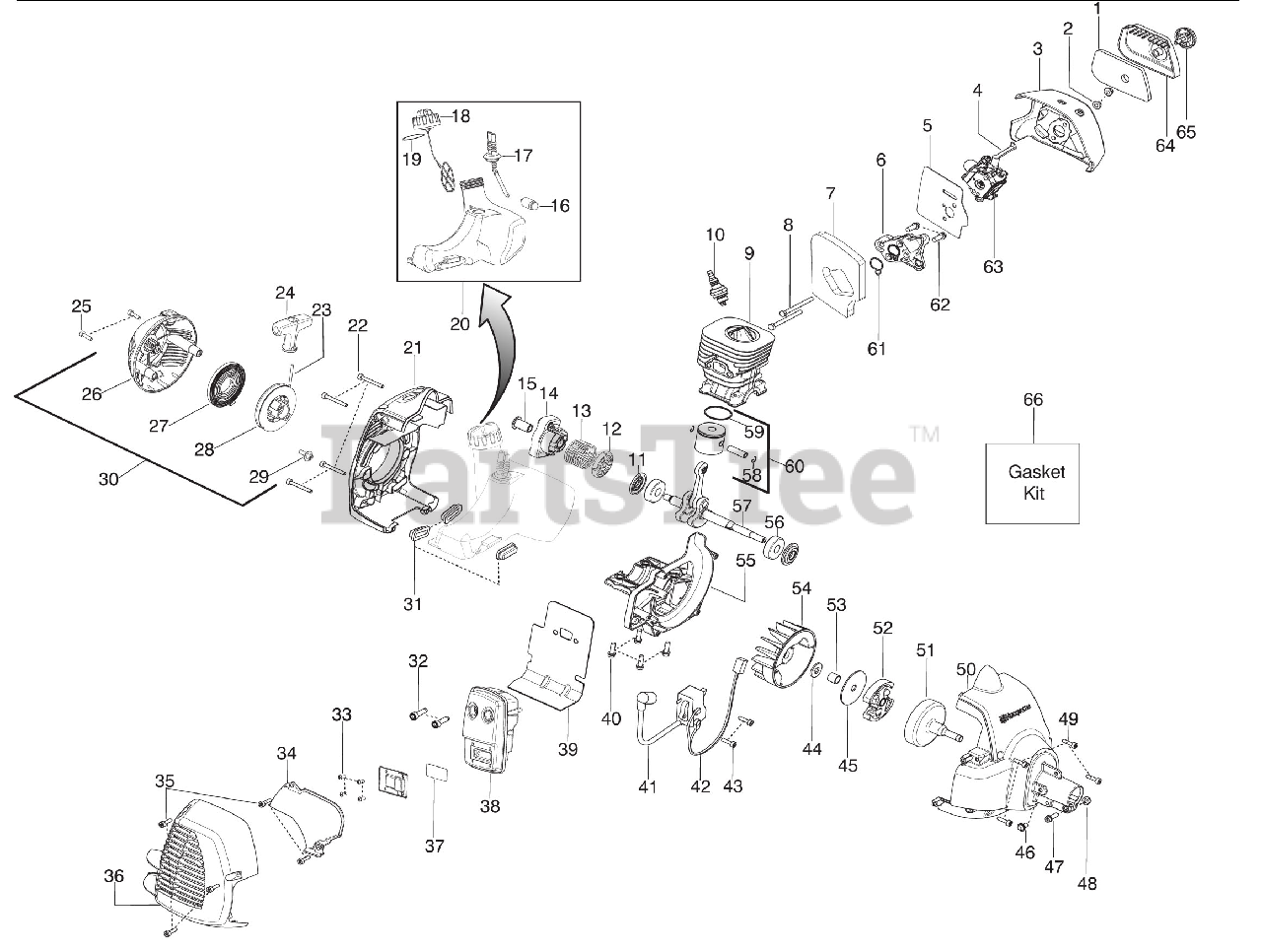 Husqvarna 125 L - Husqvarna String Trimmer (2009-09) Engine Parts ...