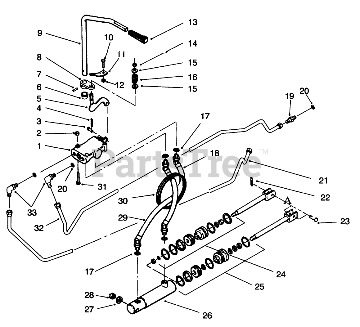 Toro 73401 (314-H) - Toro Garden Tractor (SN: 069000001 - 069999999 ...