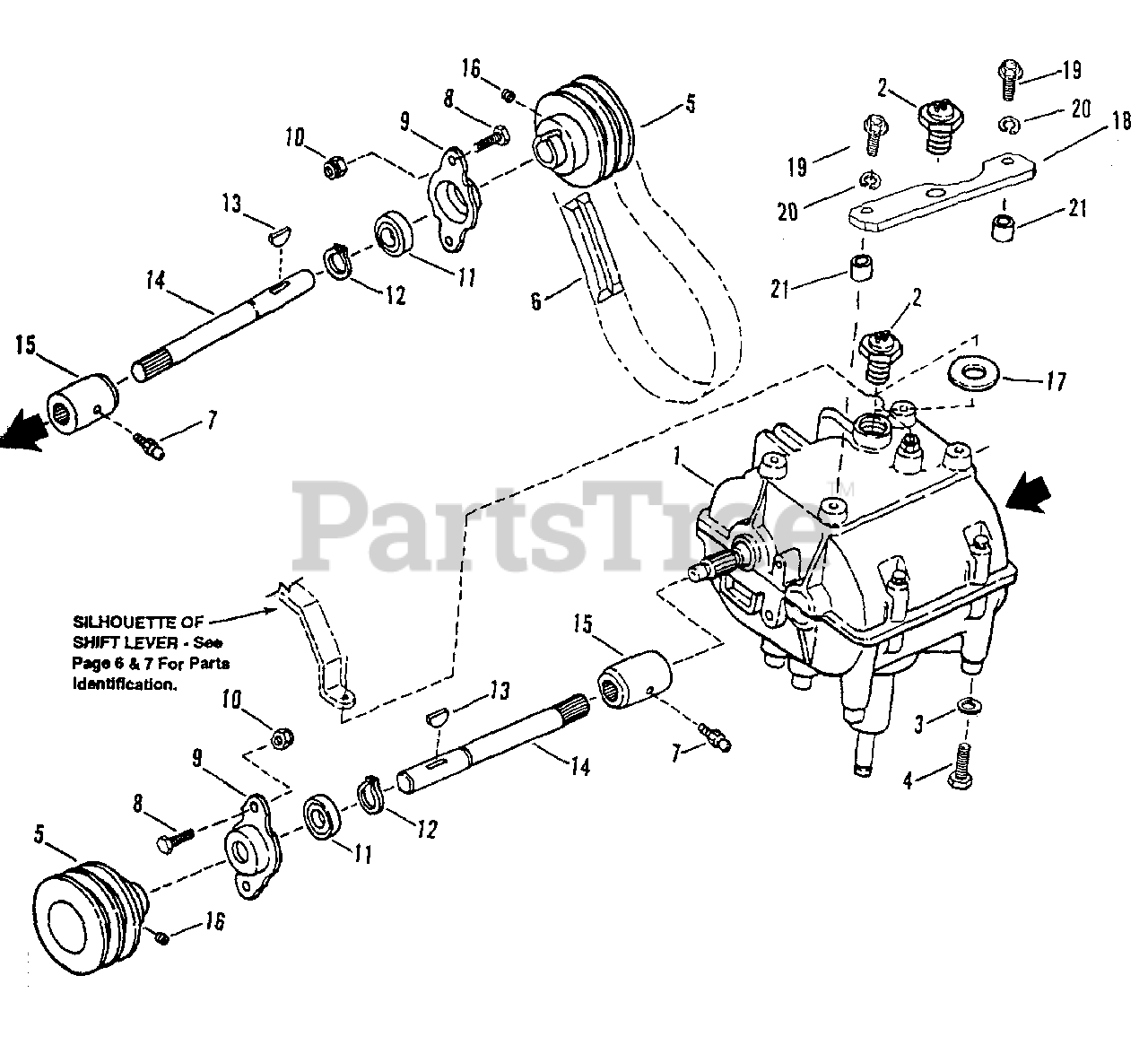 Snapper Spp 140kw 80895 Snapper Walk Behind Mower 14hp Transmission Drive Assembly Parts