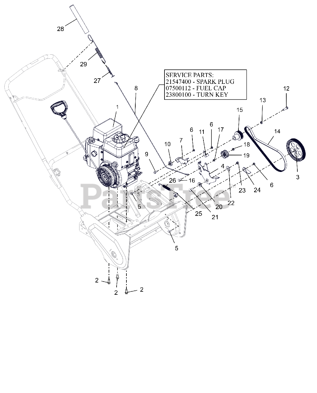 Ariens 938031 (SS 21) Ariens PathPro 21" Single Stage Snow Blower