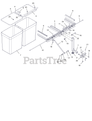 Ariens 815018 (000101 - ) 50 HVZ Bagger Parts Diagram for Bagger Cover  Assembly