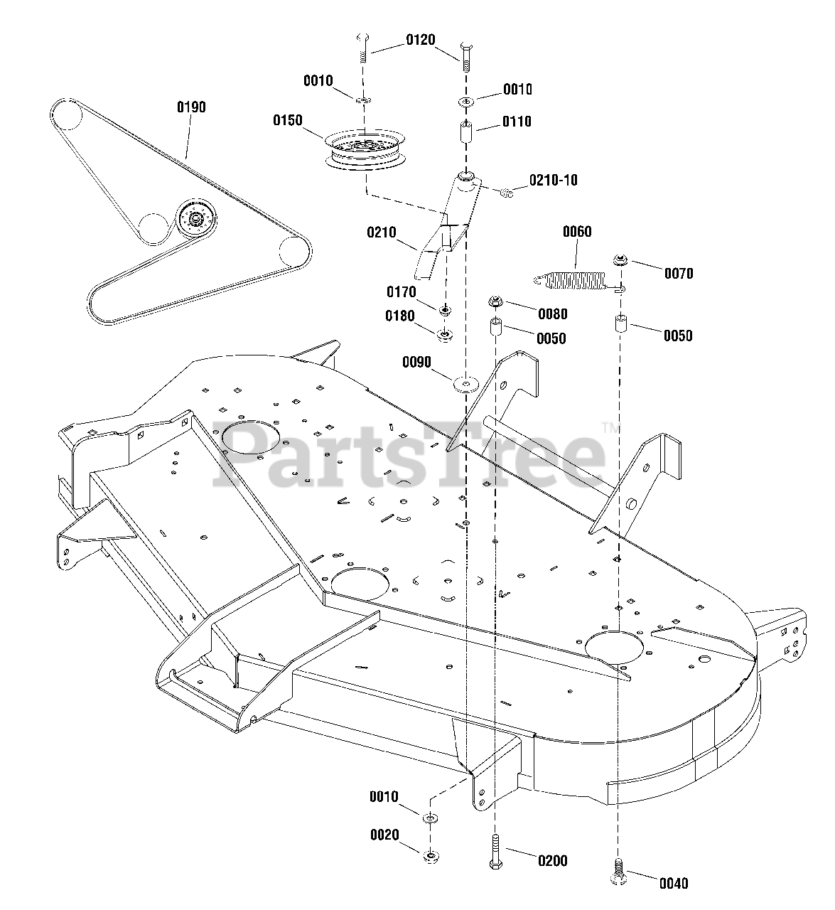 Snapper SPX 2548 (2691346-00) - Snapper LT150 Series 48