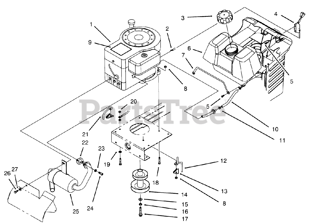 Toro 71182 (12-32 XL) - Toro Lawn Tractor (SN: 069000001 - 069999999 ...