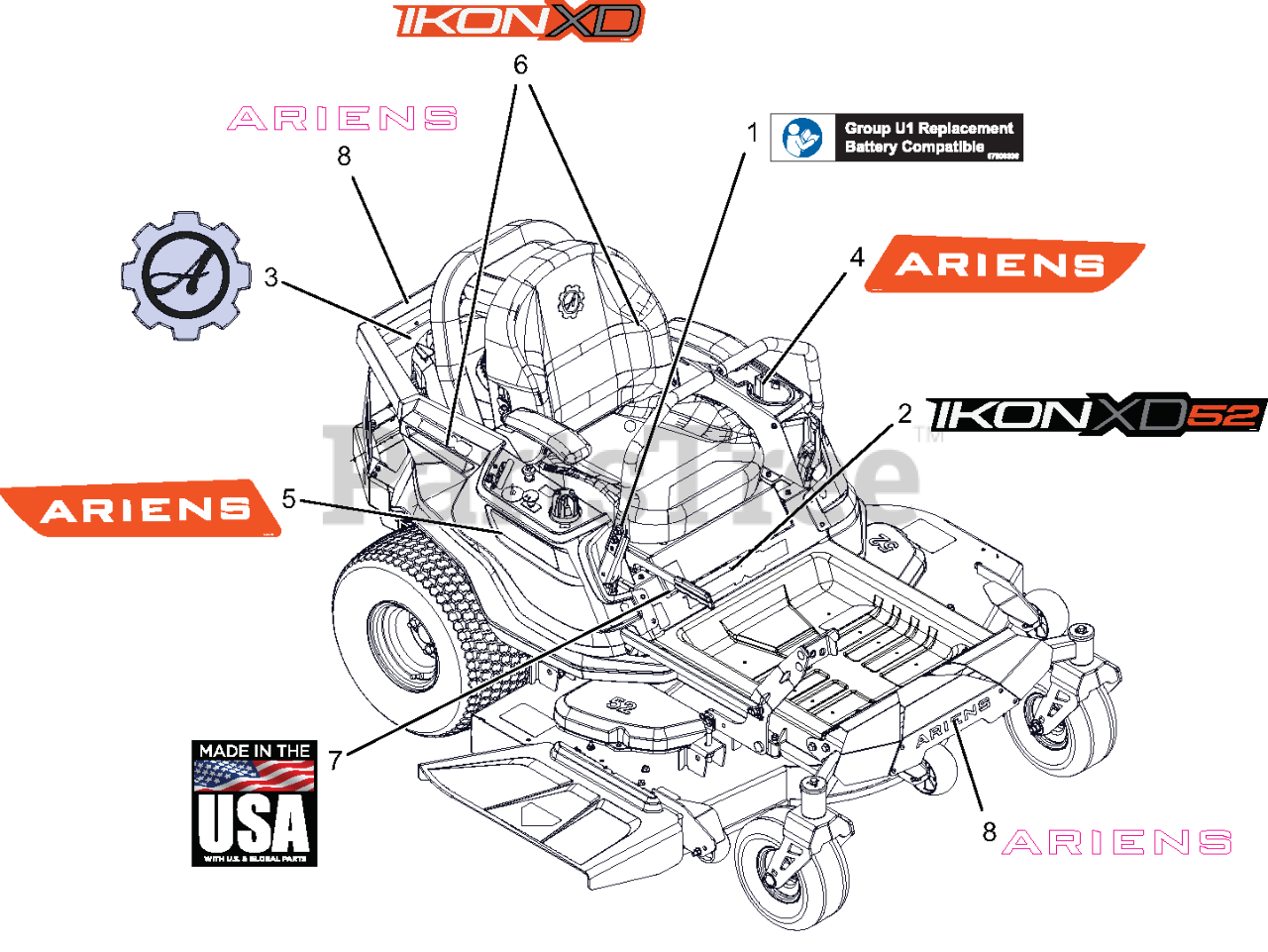 Ariens 915266 Ariens Ikon XD 52