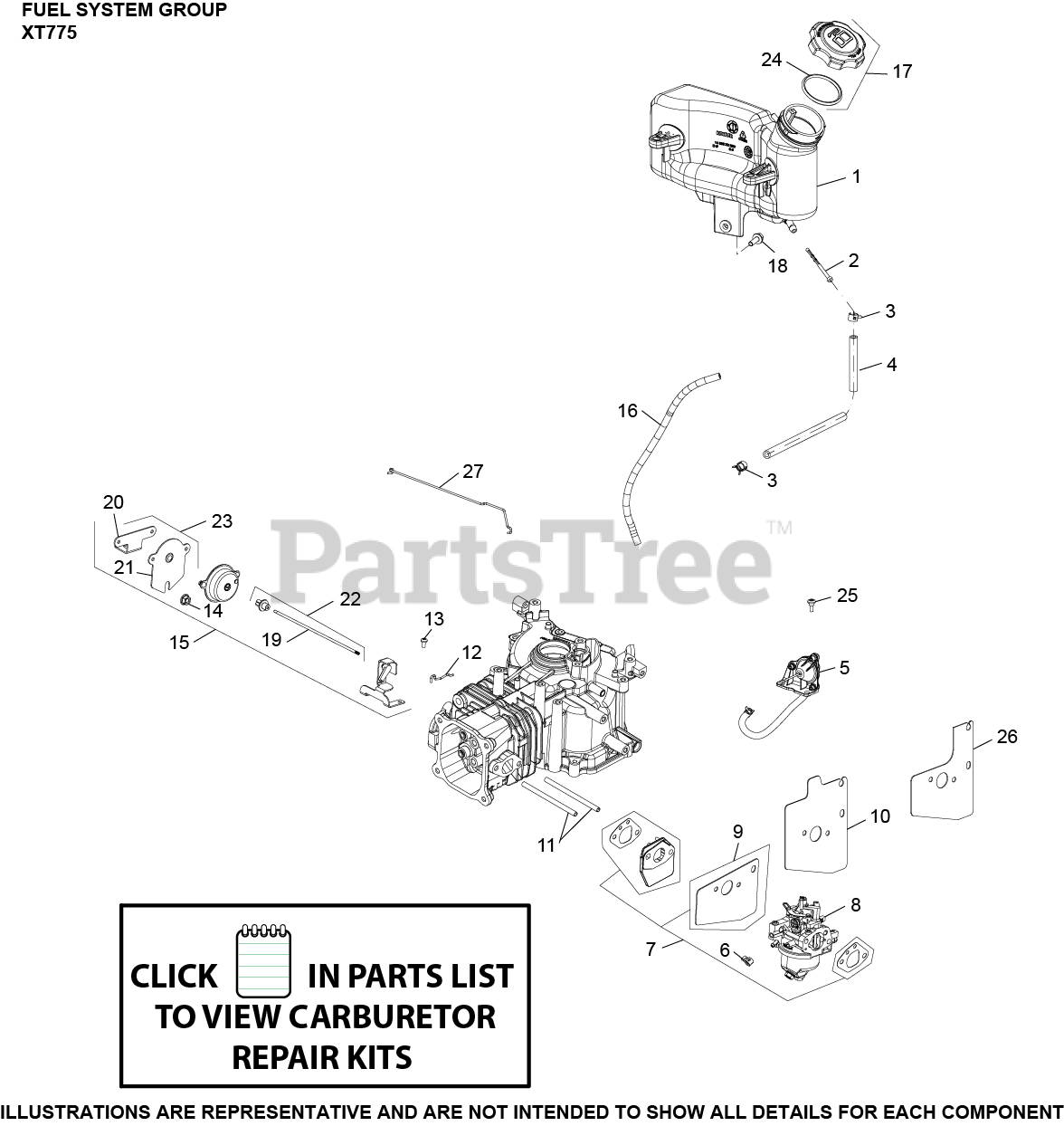 Kohler XT7753000 Kohler XT Series Engine, Basic Version, 7.75 ftlbs