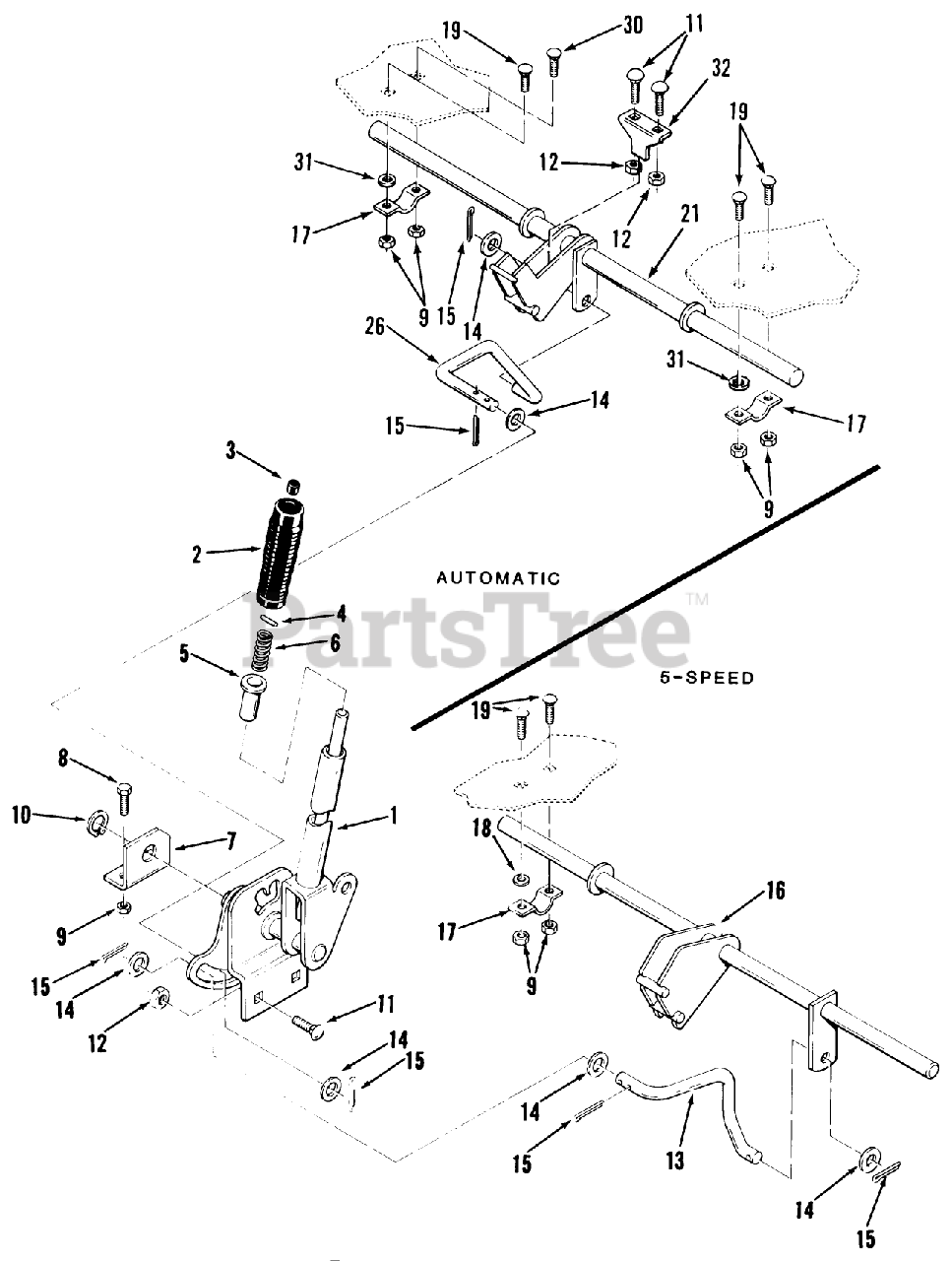 Toro 22-11B301 (211-3) - Toro Yard Tractor (1985) ATTACHMENT LIFT Parts ...